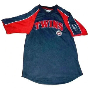 vintage Twins jersey‎ y2k Minnesota twins joe mauer jersey youth SM. #3 patch